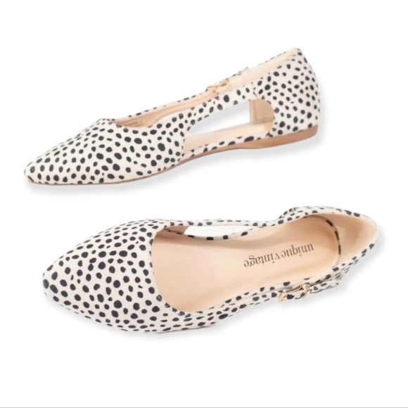 Unique Vintage Cheetah Print Flats size 8 - Picture 2 of 8